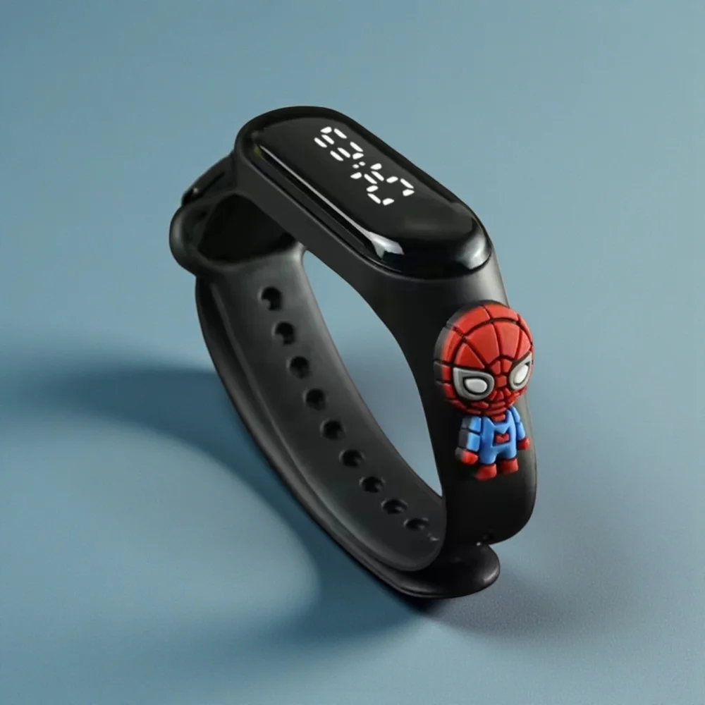 Black Smart Wristband with Character Design